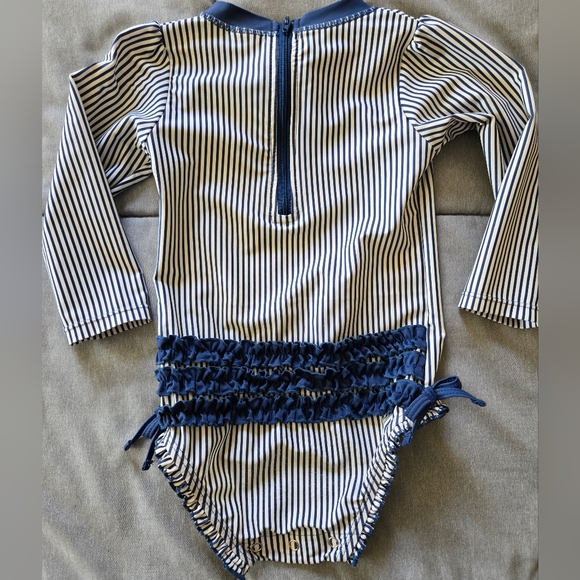 Rufflebutts Toddler Girl 2T Seersucker Swimsuit - Picture 6 of 6